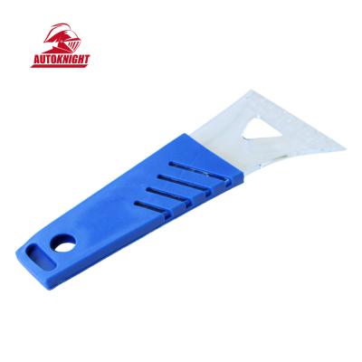 China Box Printing Logo For Professional Clean Car Scraper Gift Promotion Car Window Ice Blue Scraper Tools For Cars for sale