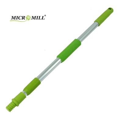 China Quality Viable Stable Extension Poles Aluminum Squeegee MicroMill Window Cleaning Squeegee Broom Handle Telescopic Poles for sale