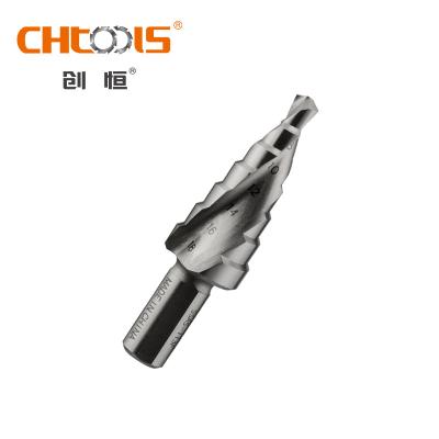 China Metal Drilling CHTOOLS HSS Spiral Flute Step Drill Bit Made Of High Quality High Speed ​​Steel for sale