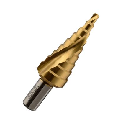 China Metal Drilling CHTOOLS HSS Best Spiral Groove Step Drill Bit for sale