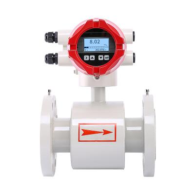 China Carbon Steel Magnetic Flow Meter Digital Water Food Grade Flow Meter Waste Water Electronic Smart Electromagnetic Flow Meter for sale