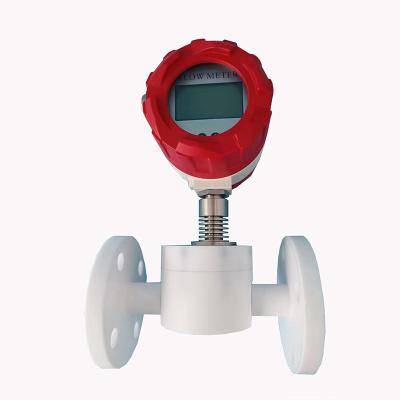 China Heavy Duty Acid And Alkali Solution Flow Meter PTFE Material GF06 Speed ​​Flow Meter for sale