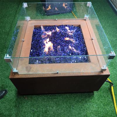 China Safety Smokeless Patio Gas Firepit Outdoor Propane Fire Pits 800*800*400mm à venda