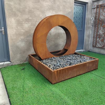 China SGS Decorative Outdoor Corten Steel Rain Curtain Water Feature 2mm Thick zu verkaufen