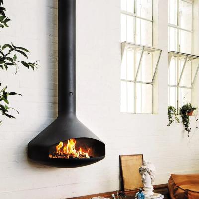 Chine Premium 600mm-1000mm Steel Suspended Wood Heater  Indoor Hanging Fireplace à vendre