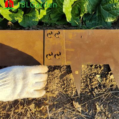 Cina Il bordo del confine del giardino corten il giardino alzato metallo arrugginito d'acciaio coltiva il bordo del giardino del letto in vendita