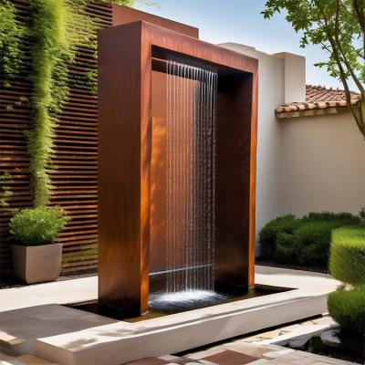 China Pond Corten Steel Waterval Blade Cascade Personaliseer ruimte Aanpasbaar Te koop