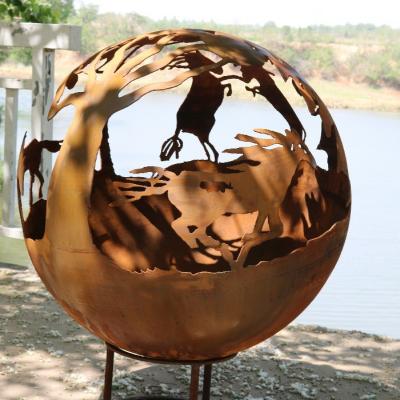 Κίνα Αντιβροχιοποίηση Χάλυβα Corten Χάλυβα Fire Bowl Προσαρμοσμένο πάχος προς πώληση