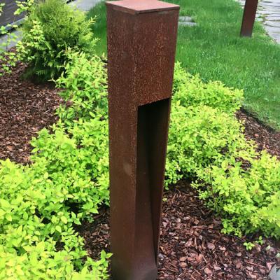 China 3000K Bollard Lighting Outdoor Corten Steel For Lawn for sale