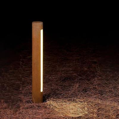 Chine 3000K Led Garden Bollard Lights Corten Steel IP65 à vendre