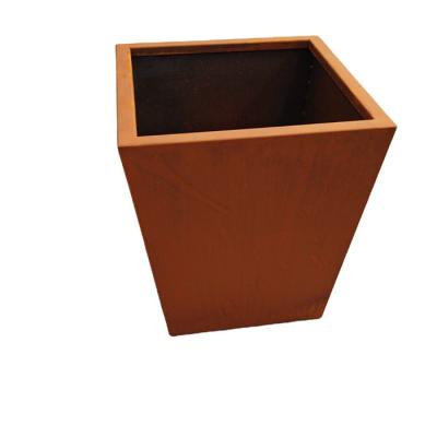 China Modern Planter Box Frost Resistant Corten Steel Planter Boxes Flower Potss With Low Maintenance Te koop