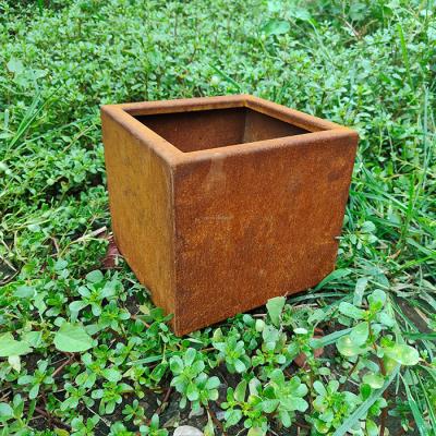 China Caixas de plantas de aço corten Solução definitiva para recipientes de jardim duráveis e elegantes à venda