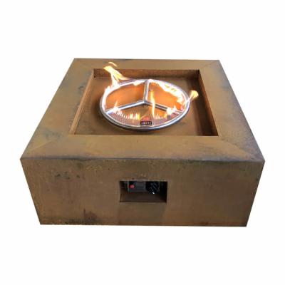 Κίνα 2.6ft φυσικό αέριο Φωτιά Pit 400mm ορθογώνιο Corten Steel Fire Pit Table προς πώληση