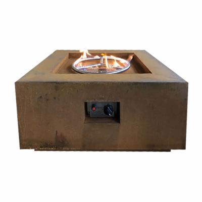 Cina OEM Rustico Giardino Rettangolare Gas Fire Pit Gas Naturale Fuori Fuoco 0,8m in vendita