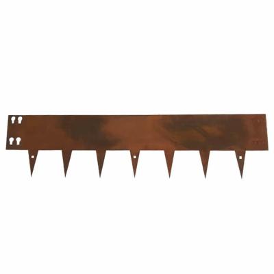 Cina ornamenti di metallo a 8 pollici di bordo d'acciaio del giardino dello SGS di 1.6mm Corten 300mm in vendita