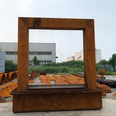 China Wijd 9ft Corten Eigenschap 180cm van het Staalwater de Fontein van het Regengordijn Openlucht Te koop