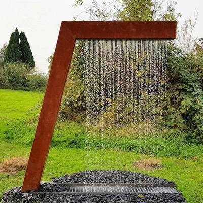 China Lange 8ft Corten van het het Gordijnwater van de Staalregen Roestig SGS van de de Eigenschaptuin Te koop