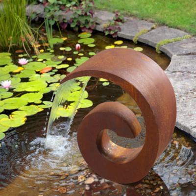 China Da característica de aço da água de Corten da decoração fonte artificial do GV para o jardim à venda