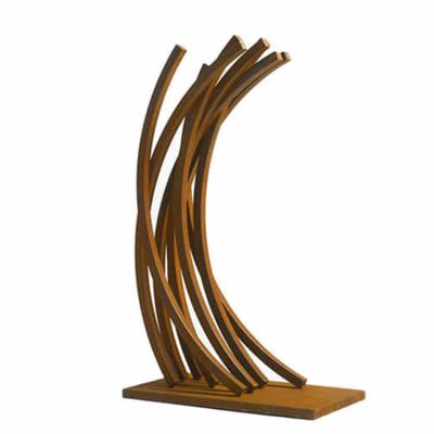 China jardim de aço Art Rustic do metal da escultura 6.5ft de 200cm Corten grande à venda