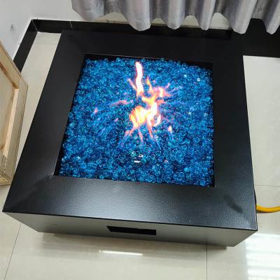 China 40000 BTU Garden Gas Fire Pits 0.4m Corten Steel Gas Fire Pit Set for sale