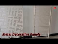 Privacy Metal Decorative Panels 2mm Thick Laser Cut Freestanding Portable