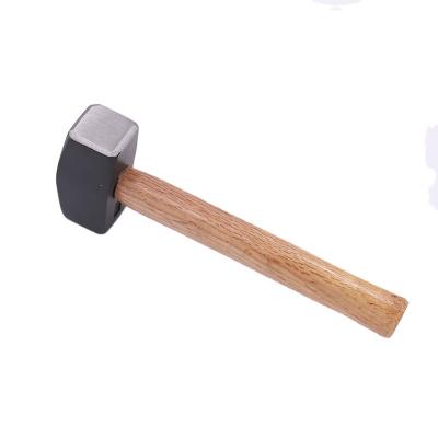 China Unrated Carbon Steel Drop Forged Heat Treated Stoning Hammer German Style for sale