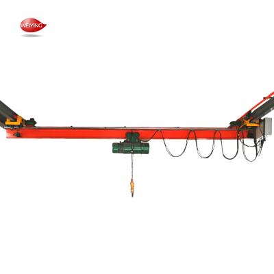 China Hanging Overhead Bridge Crane Single Main Beam Steel Plant Bridge With Electric Hoist for sale