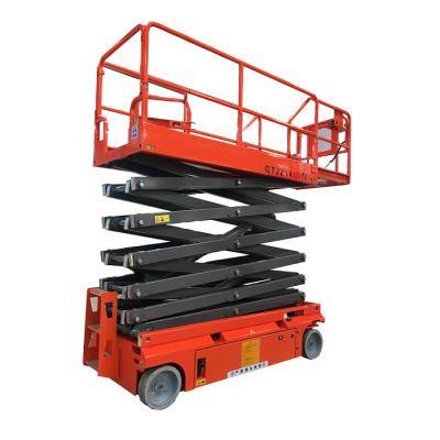 China 20Ft 18Ft Slab Aerial Lift Platform Scissor Lift Indoor Worksite New Product for sale