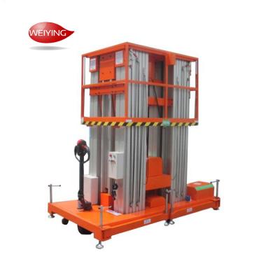 China Hydraulic Double Mast Aluminum Alloy Lift Platform for sale