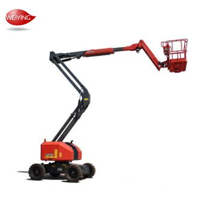 China 16m Articulated Boom Diesel Powered Lifting Platform folding arm aerial electric boom lift hydraulic lift platform for sale