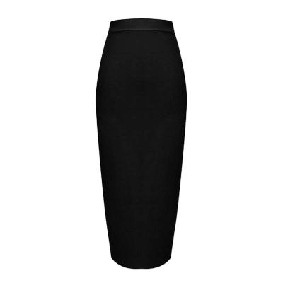 China Women Bandage Skirt Celebrity Tight Skirt Breathable High Quality Elastic Knitting Sexy Dress For Wedding Dinner Club for sale