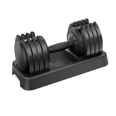 China Weightlifting 55LB Dumbbell 25kg Chain Weight Home Space Saving Gym Adjustable Wide Dumbbell Fast Adjustable Dumbbell for sale