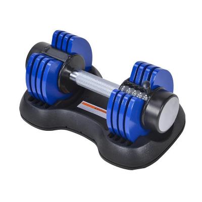 China Weight Lifting Adjustable Home Dumbbell Gym Quick and Easy Adjustable Dumbbell 5 in 1 5 to 25lb Dumbbell Set for sale