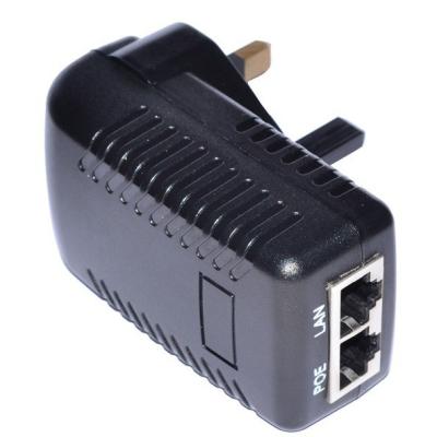 China 48V 0.5A 24w PoE Injetor de energia por Ethernet Adaptador para ponto de acesso sem fio AP à venda