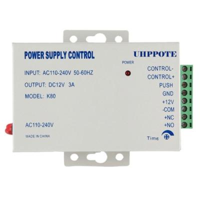 Chine K80 AC 110-240V à DC12v 3A 36w alimentation pour le système de contrôle d'accès à la porte Puissance de sortie 1 50W à vendre