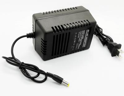 China Single Phase AC to AC 24V 2A Linear Electric Power Transformer with 5.5*2.1 DC Plug for sale