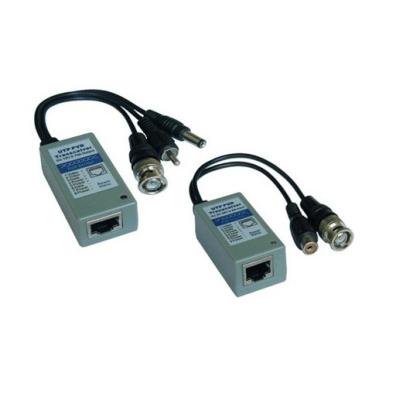 China CCTV-systeem ABS Plastic POE Video Balun Netwerk Transceiver met Video Audio Power Connectors Te koop