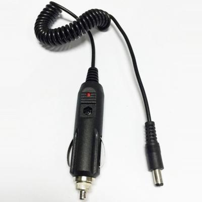 China Cable de cargador para automóviles de tipo de extremo masculino para encendedor de cigarrillos de 12v 5.5x2.1 en vehículos en venta