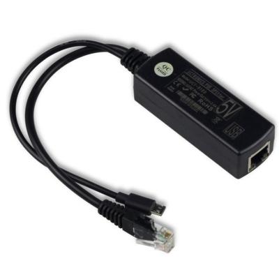 China 48V a 5V 2.4A PoE Splitter ABS Ethernet Module para alimentação sem problemas através da Ethernet à venda