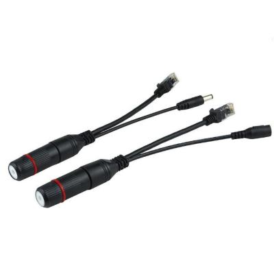 Cina Splitter RJ45 da femmina a RJ45 maschio Power Out per 12V POE impermeabile cavo iniettore in vendita