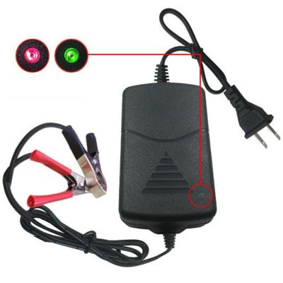 China Temperature Control Compensation Motorcycle and Car Battery Charger Maintainer 12V 1A for sale