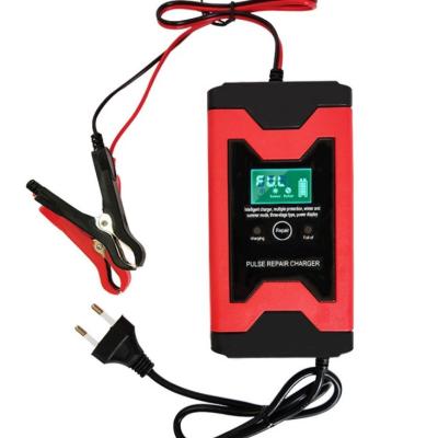 China 12V 6A Output Current Battery Charger for Car and Motorcycle Battery Clips Connector for sale