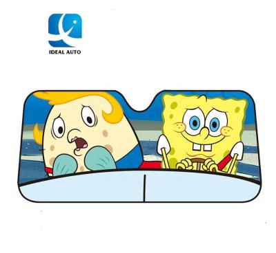 China Lowering Car Temperatures PE Inner Bubble Printing Auto Car Sun Shade Sun Shade for sale