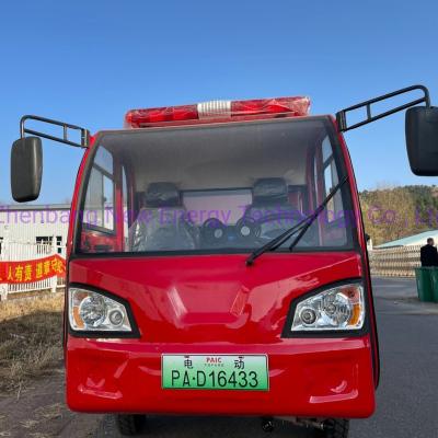 China Mini 2000 Liters Water Tank Electric Fire Fighting Truck Fire Pumper Truck 4500*1400*2500mm for sale