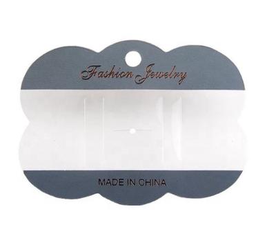 China Recycle Wholesale Custom Cheap Elegant PVC Hair Accessories Show Card, Display Cards For Jewelry Making for sale