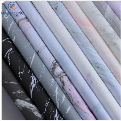 China Wholesale Marble Handmade Scrapbook Pattern Crafts Decorative Recycled Flower To DIY Wrapping Paper Making Birthday Gift Bouquet Wrapping for sale