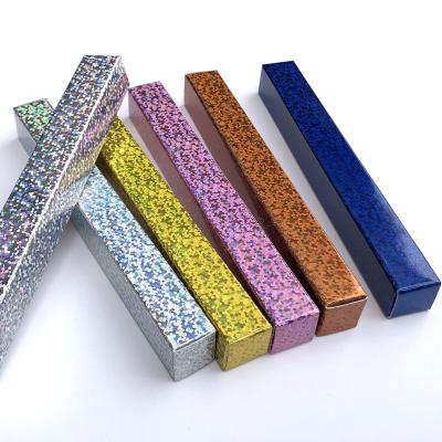 China Handmade smudge DIY eyeliner packing box, mascara paper box, small gold cardboard custom stamper box for sale