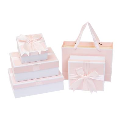 China Recycled materials wholesale various sizes customized exquisite birthday gift boxes with lid, can be customized LOGO for sale