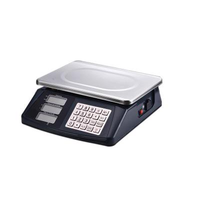 China new 30kg stainless steel electronic price scale with ABS material fruit scale. 6kg/2g; 15kg/5g; 30kg/10g for sale