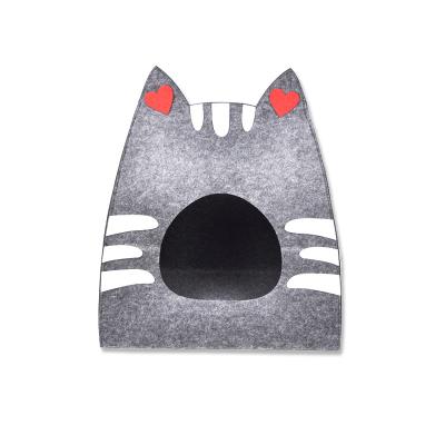 China 100% Handmade Wool Felt Dog Cute Eco Friendly Breathable Cat Cave /Bed/House for sale